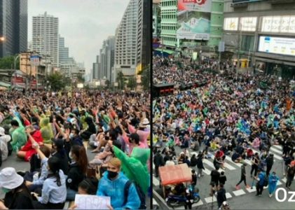 43. The third day of protest in Thailand